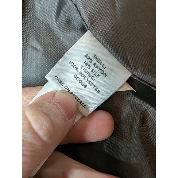 VTG 90s LL Bean Black Velvet Blazer Women’s Size 14 Silk Blend Gold Button... - Picture 10 of 14